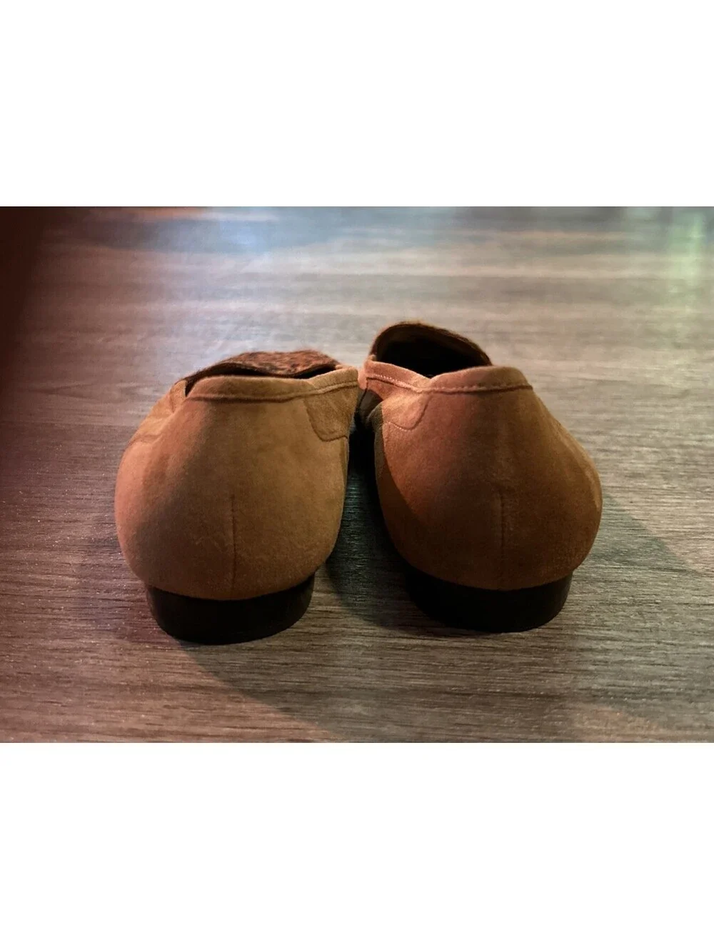 NEW ENZO ANGIOLINI Loafer Flats Shoes Brown Suede Leather Brazil 6.5M